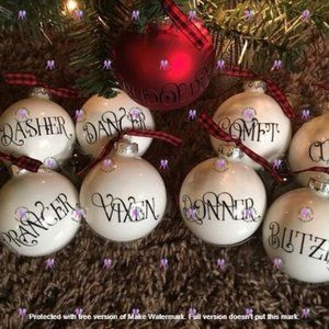 Santas Reindeer Ornaments